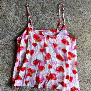 Watermelon Print Linen Top and Pants Set Co-ord Set
